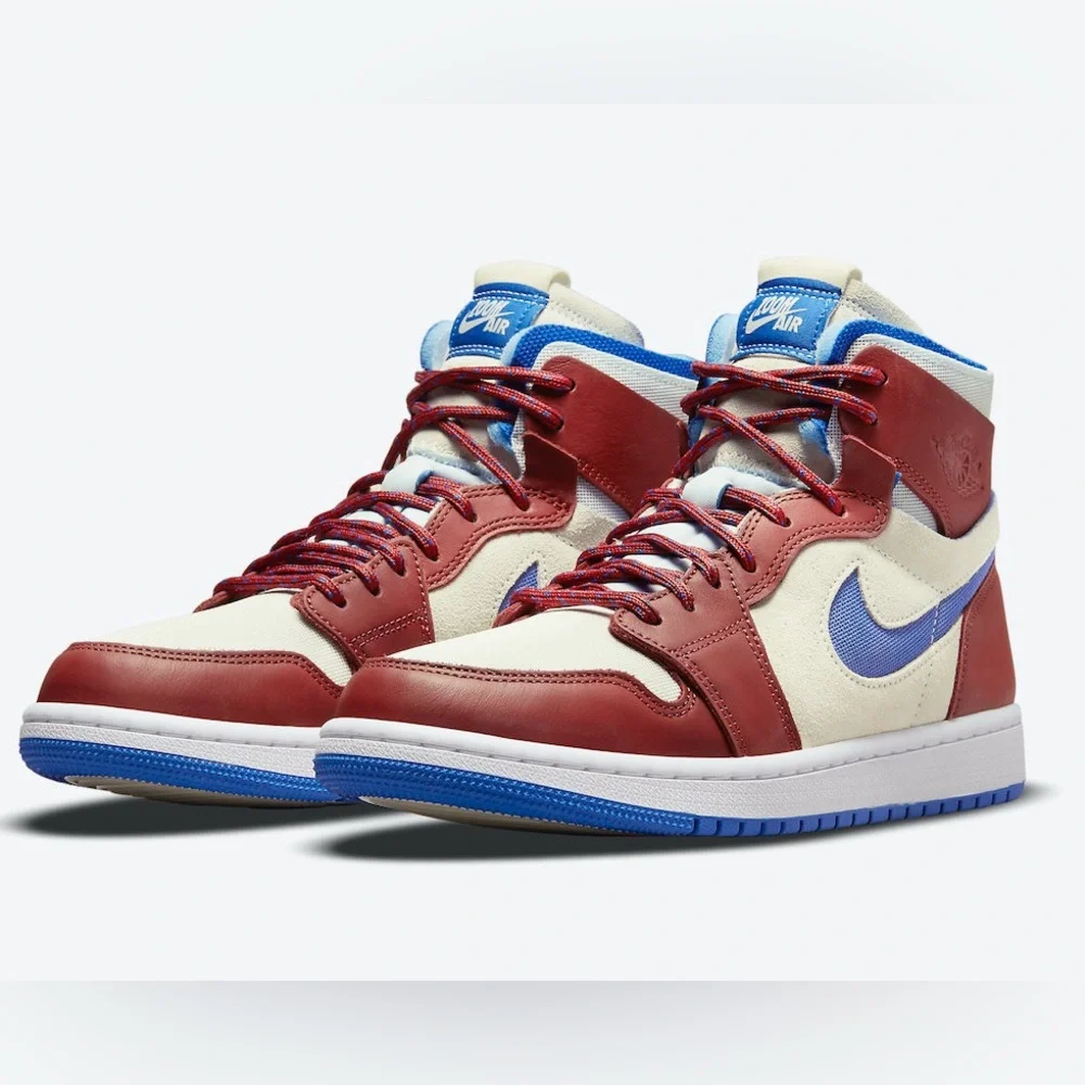 NEW AIR JORDAN 1 ZOOM Air CMFT “TEAM RED” Shoes - Picture 1 of 8